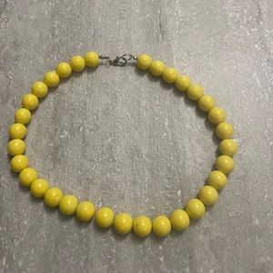 Yellow Beaded Necklace